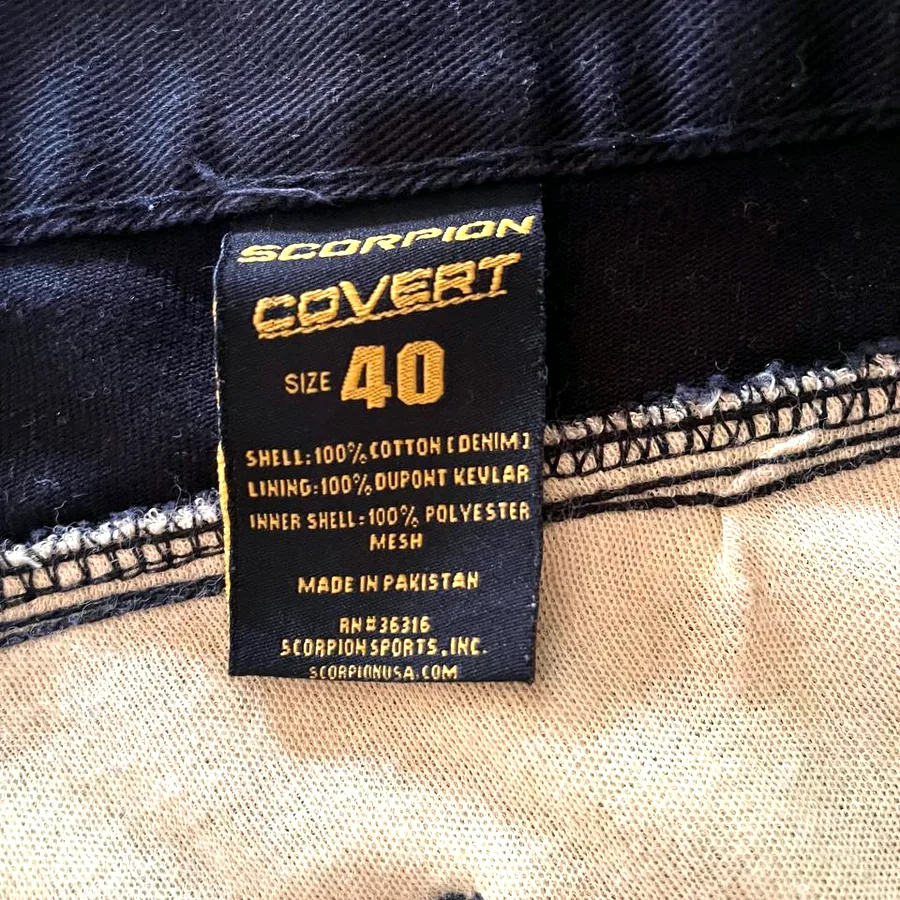 Мотоциклетные джинсы Scorpion EXO Covert, размер 40