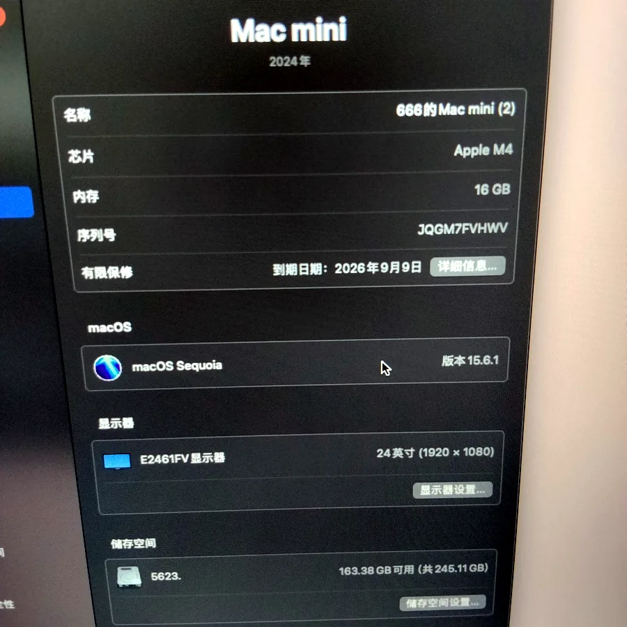 Mac mini M4, 16 ГБ, 256 ГБ SSD