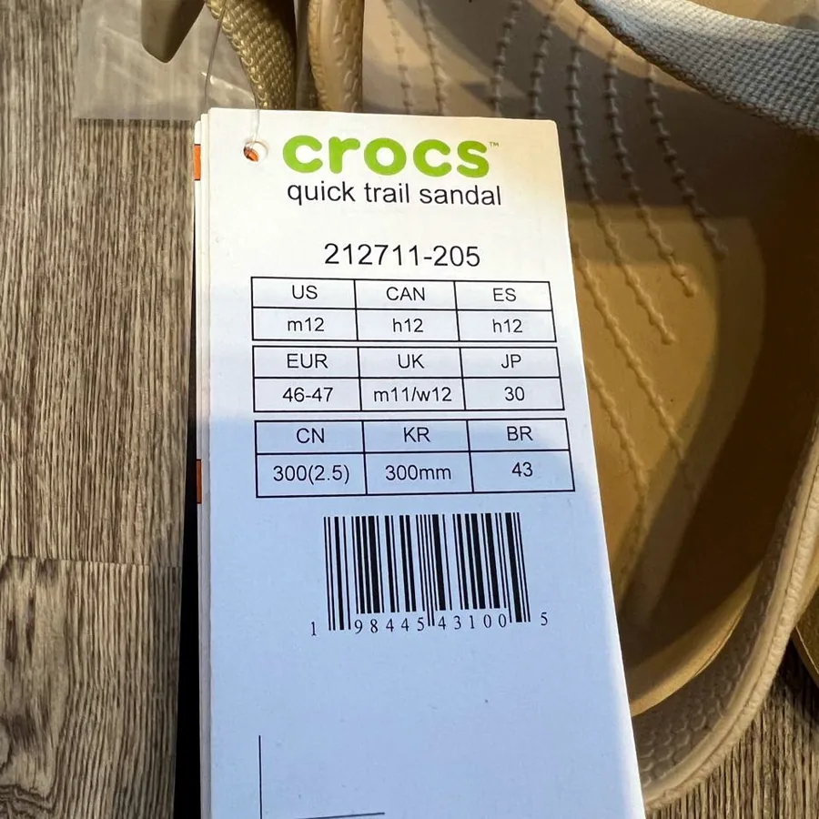 Сандали Crocs Quick Trail, размер 46-47