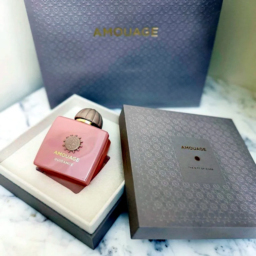 Luxury set Amouage Guidance парфюм, лосьон, гель