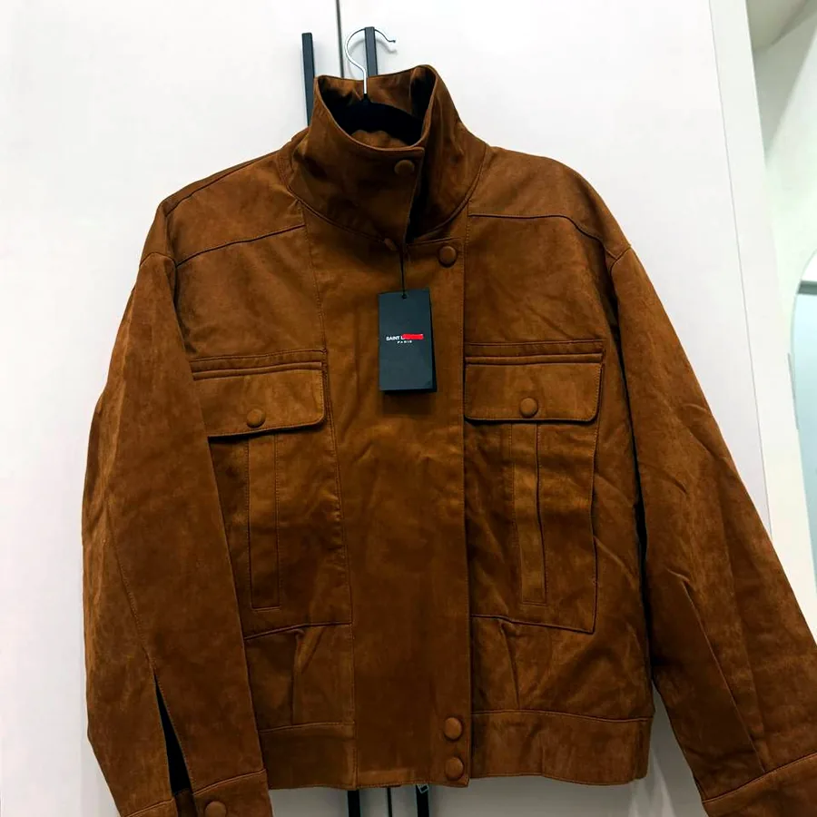 Замшевая куртка YSL, размер S/M, новая