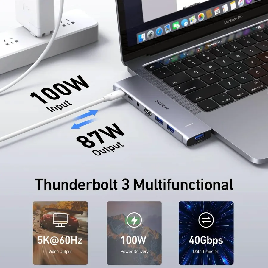 MOKiN USB-C адаптер 7 в 1 для MacBook