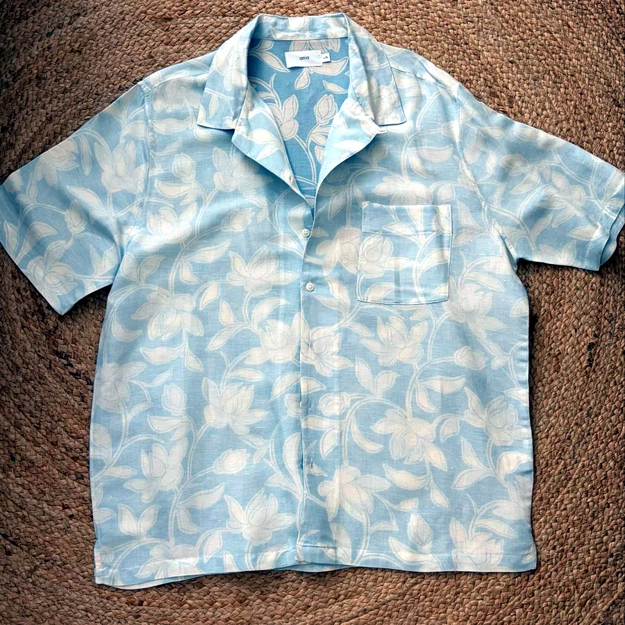 Рубашка Onia, лён-хлопок, L/XL