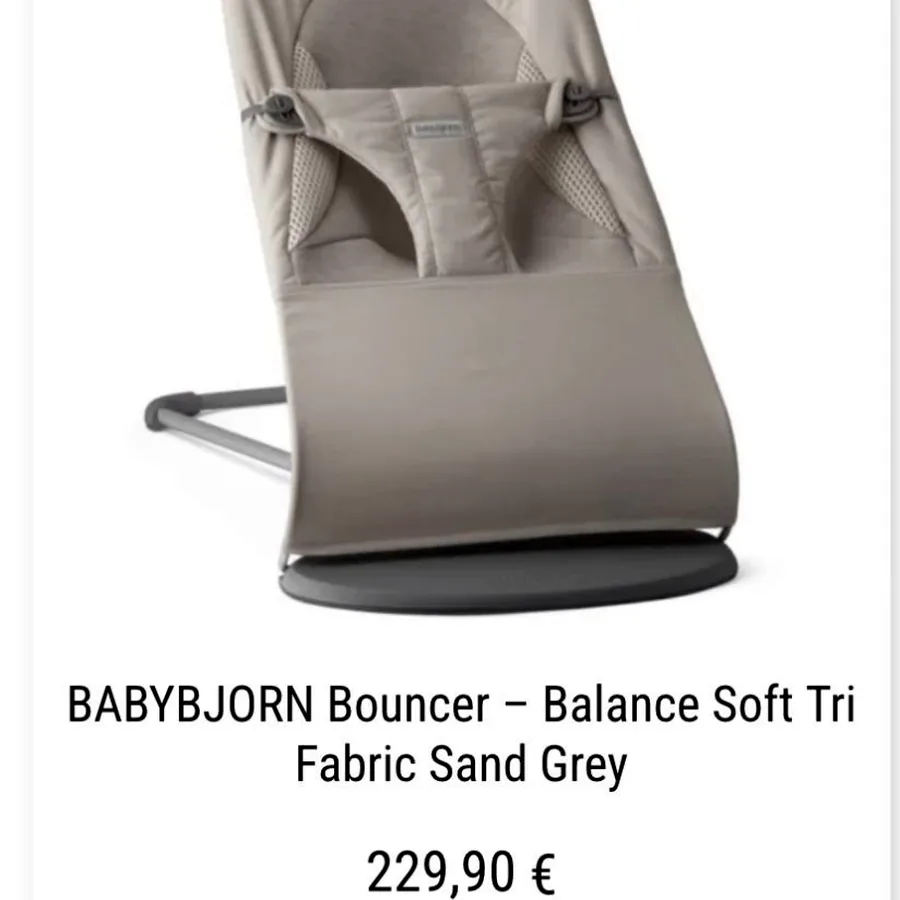 Шезлонг BabyBjörn, 100% хлопок