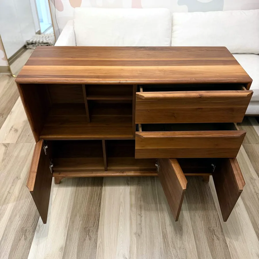 Комод из натурального дерева, 120×44×88 см