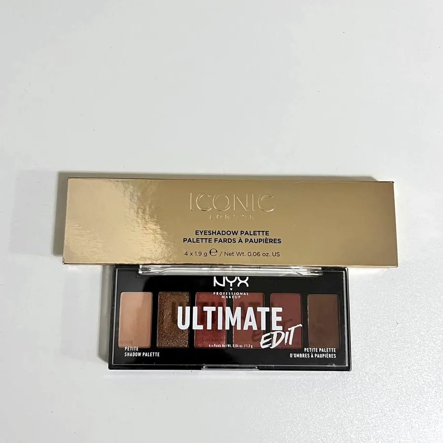Палетки теней ICONIC London и NYX Ultimate Edit