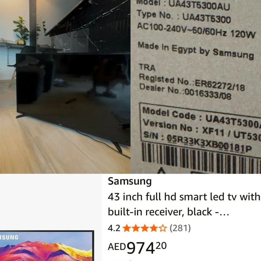 Телевизор Samsung 43 дюйма T5300 Full HD Smart TV