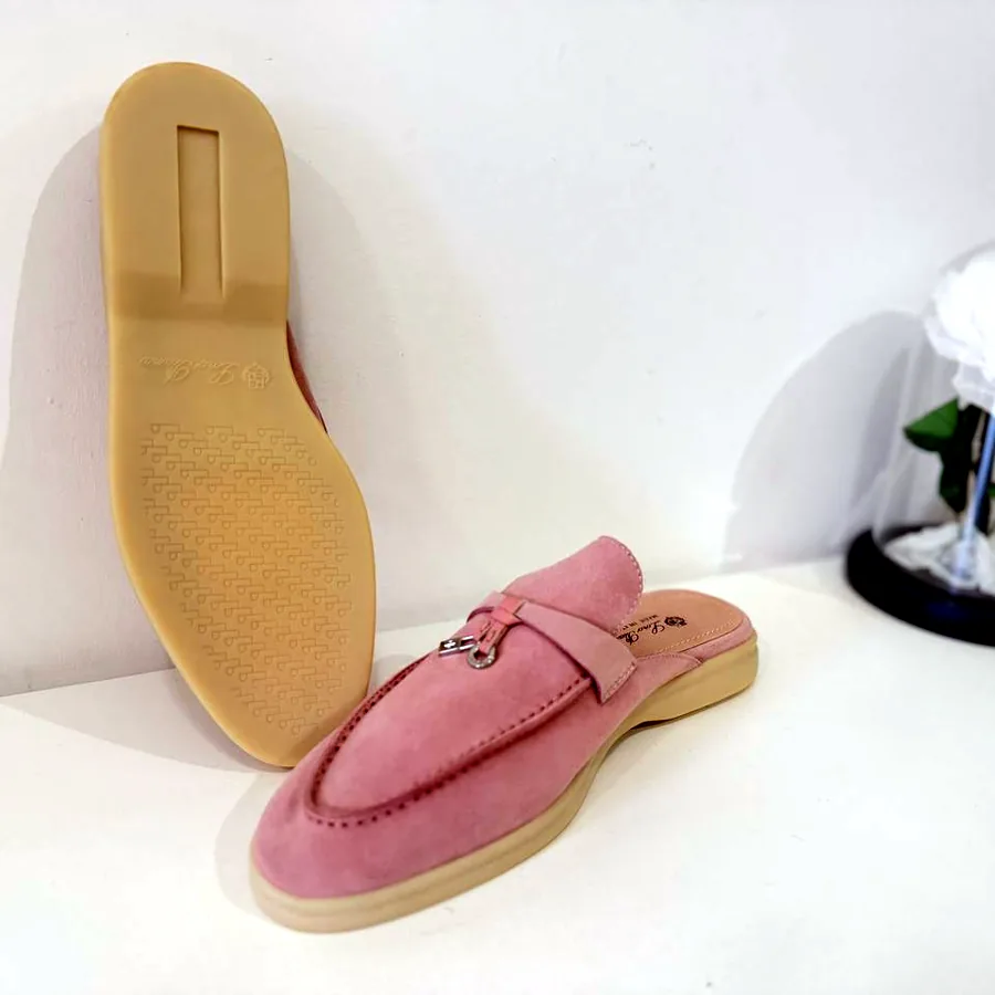 Loro Piana Babouche Charms Walk, размер 42, розовые