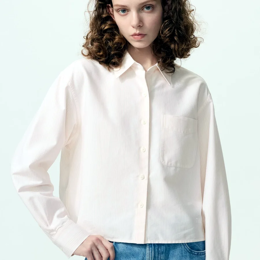 Uniqlo JW Anderson Oxford Boxy Shirt, XS oversize