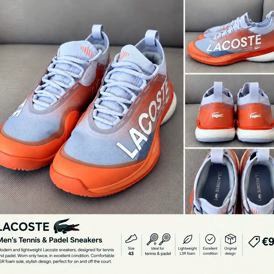 Кроссовки Lacoste для тенниса и падела
