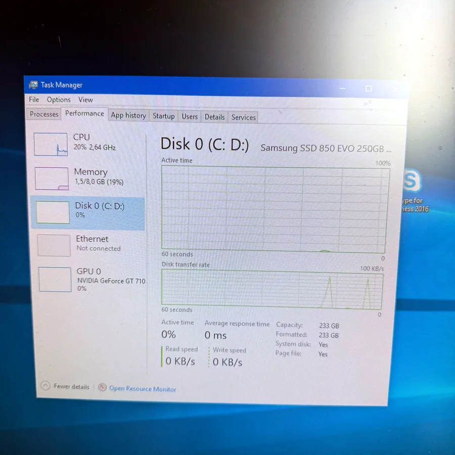 Персональный компьютер, i3, 8 ГБ ОЗУ, SSD 240 ГБ