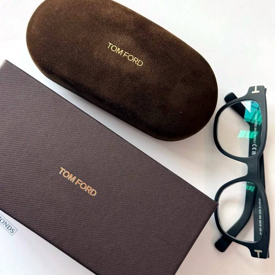 Очки Tom Ford, чёрная матовая оправа, размер 50