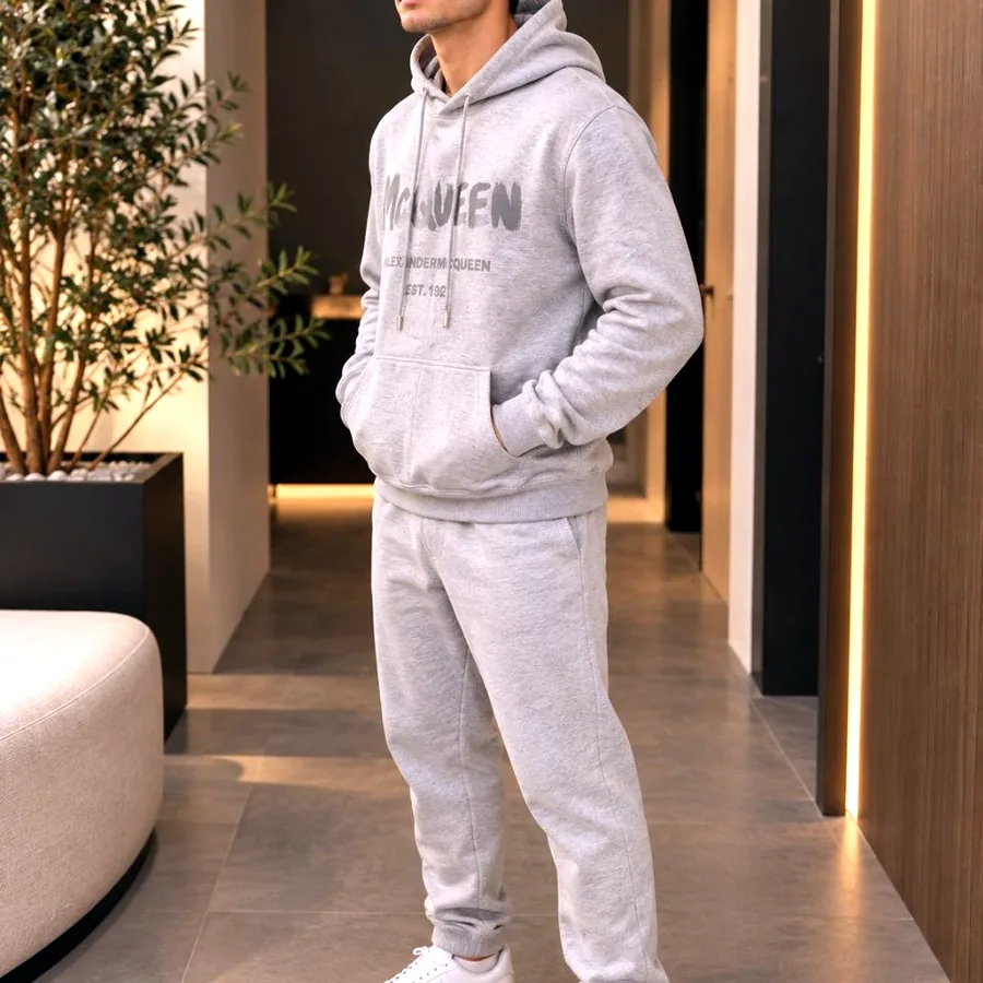 Alexander McQueen Graffiti Logo Hoodie, оригинал