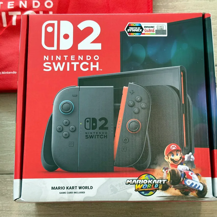 Nintendo Switch 2 с игрой Марио
