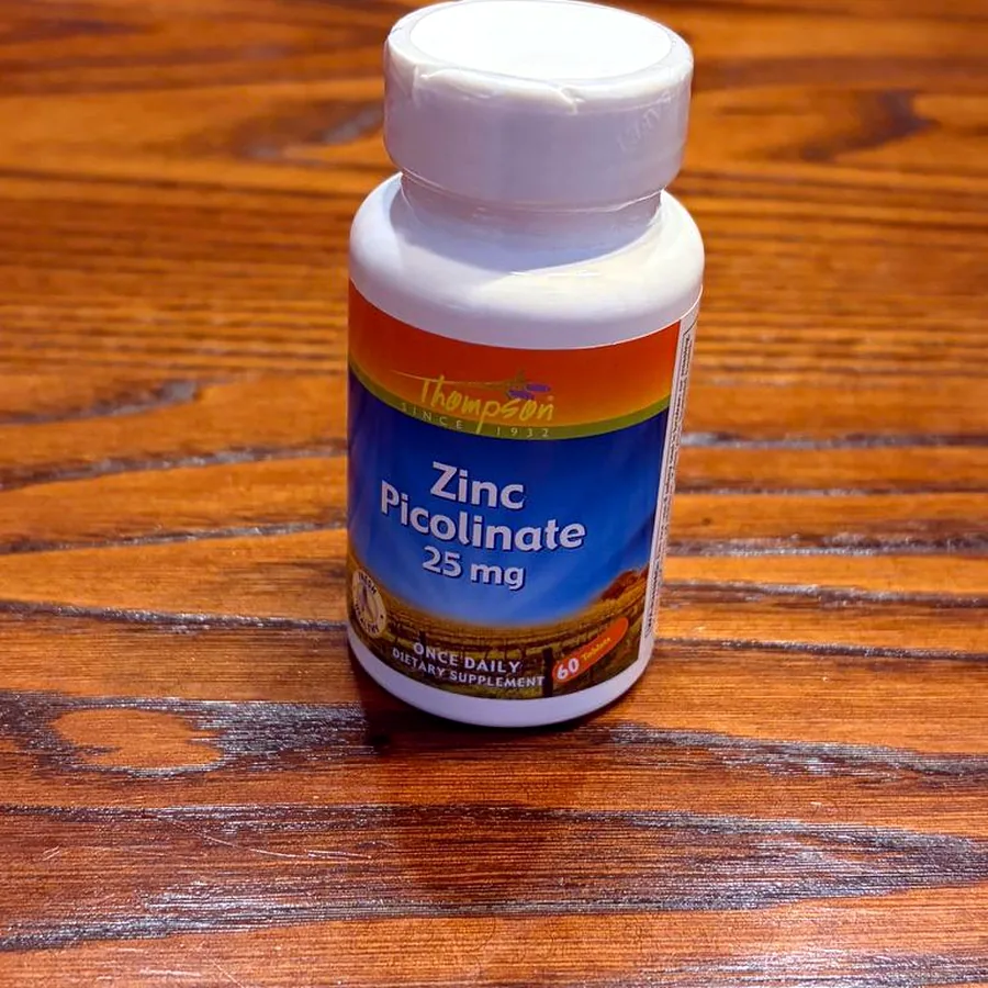 Thompson Zinc Picolinate 25 mg, 60 таблеток