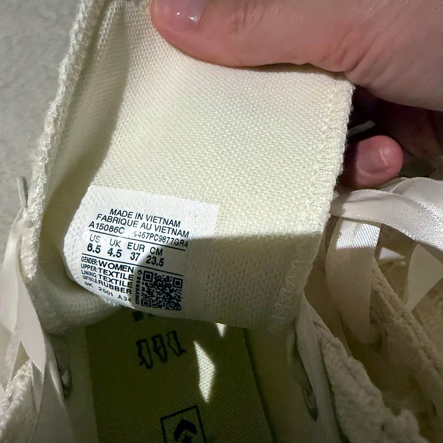 Кеды Converse белые, размер 37, как новые