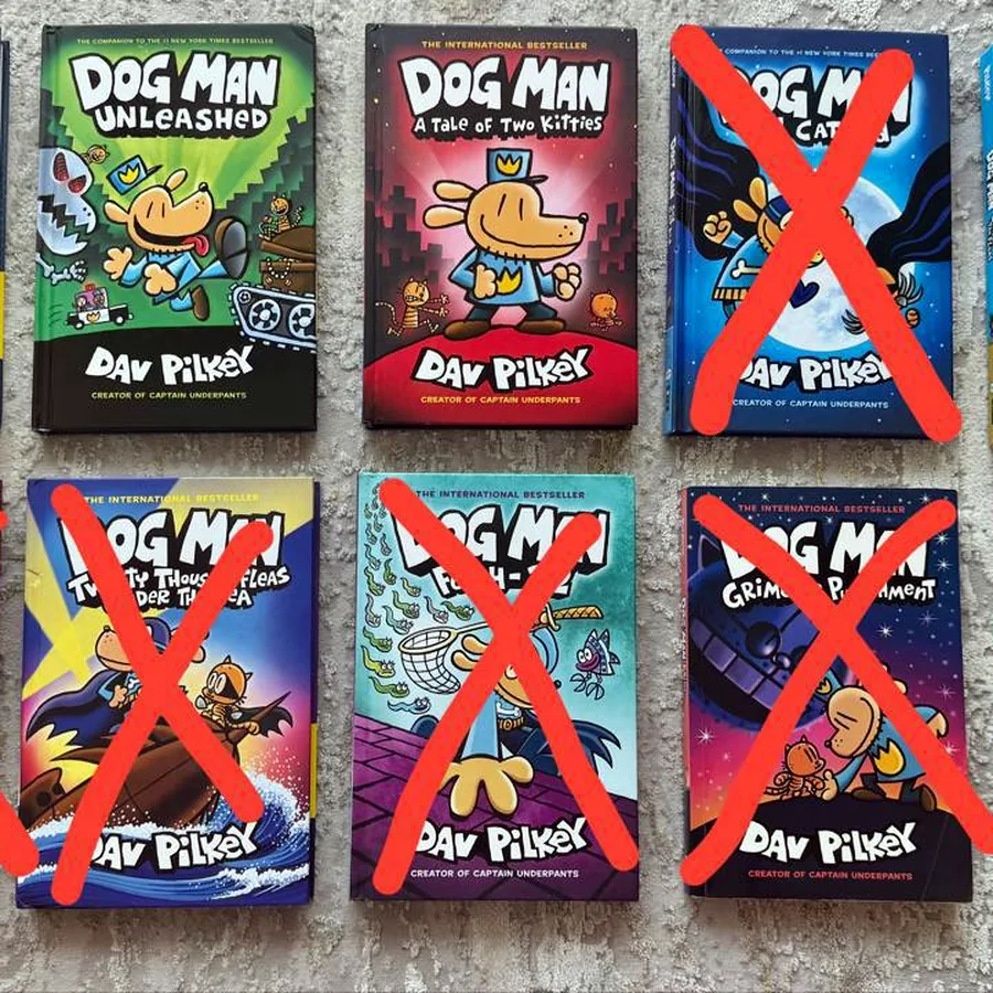 Книги Dog Man, 3 штуки