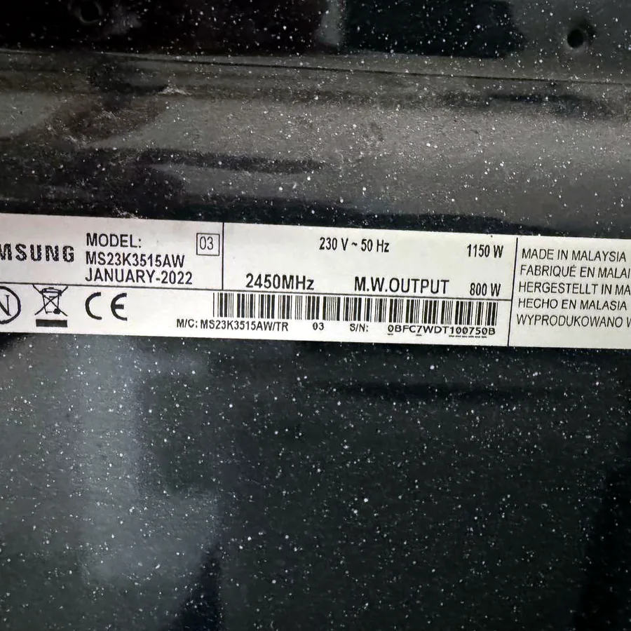 Микроволновка Samsung MS23K3515AW на запчасти