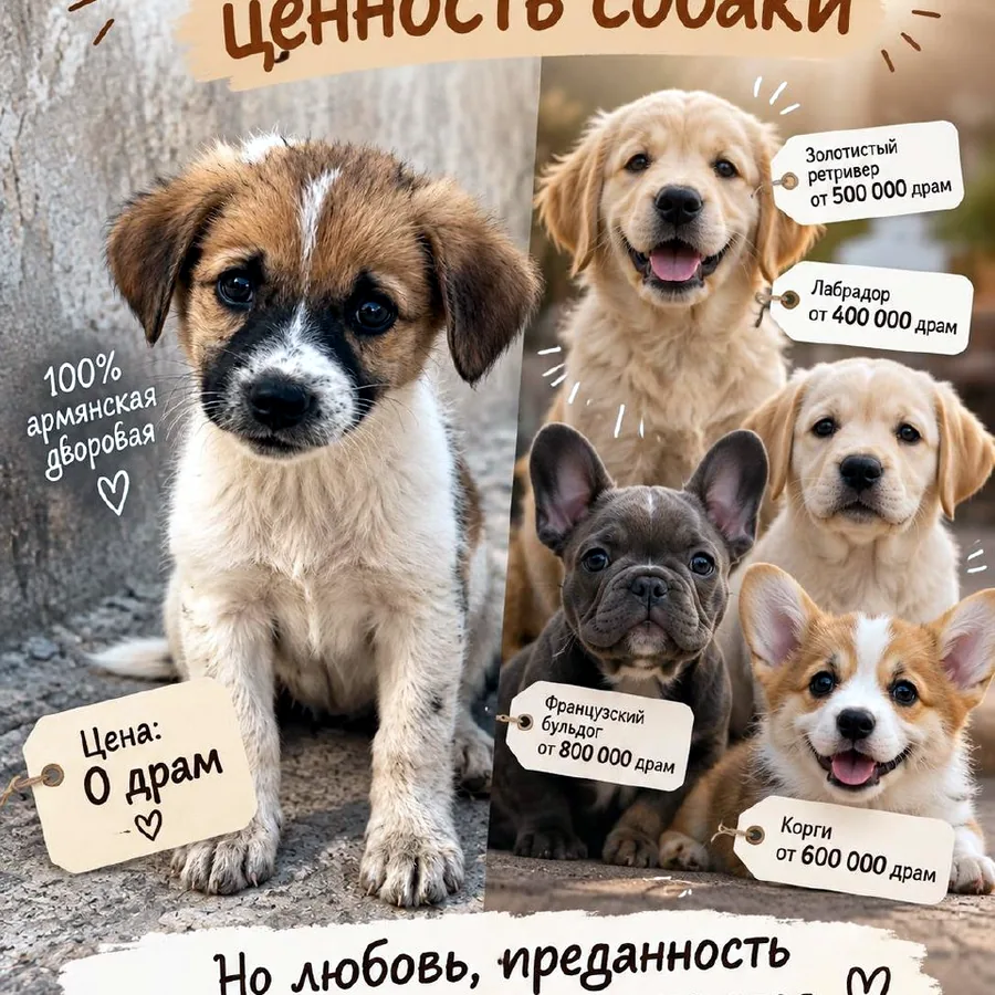 Щенок Искра в добрые руки, Ереван
