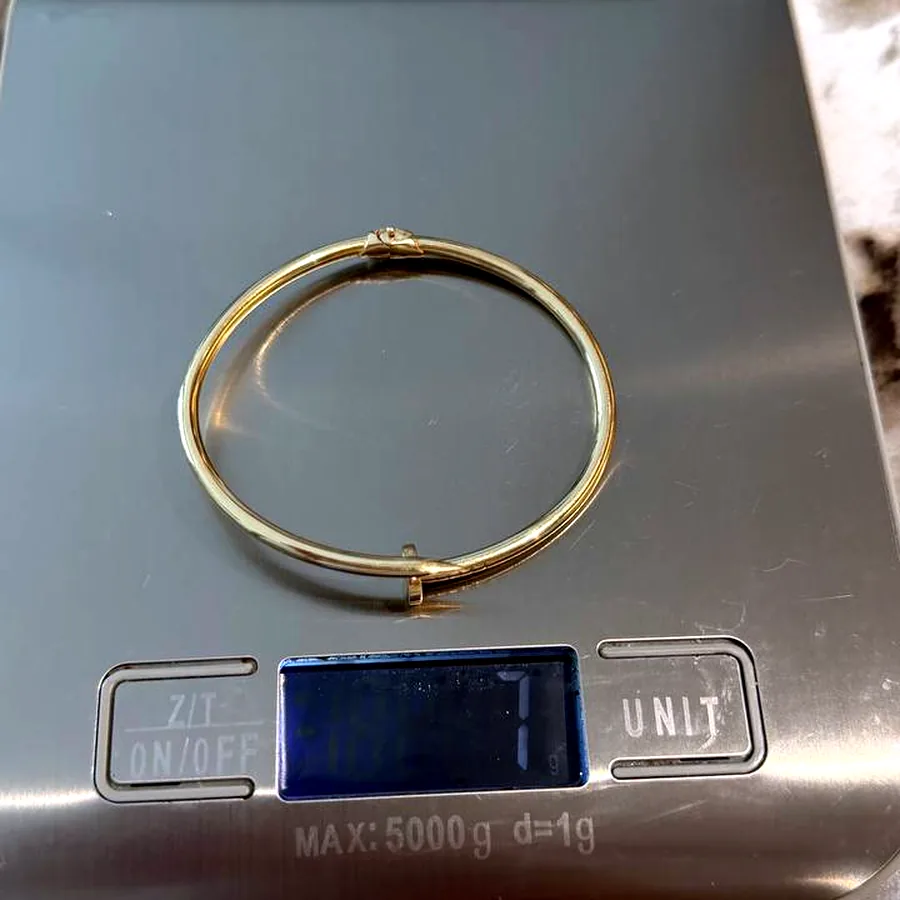 Золотой браслет в стиле Cartier, 7 г