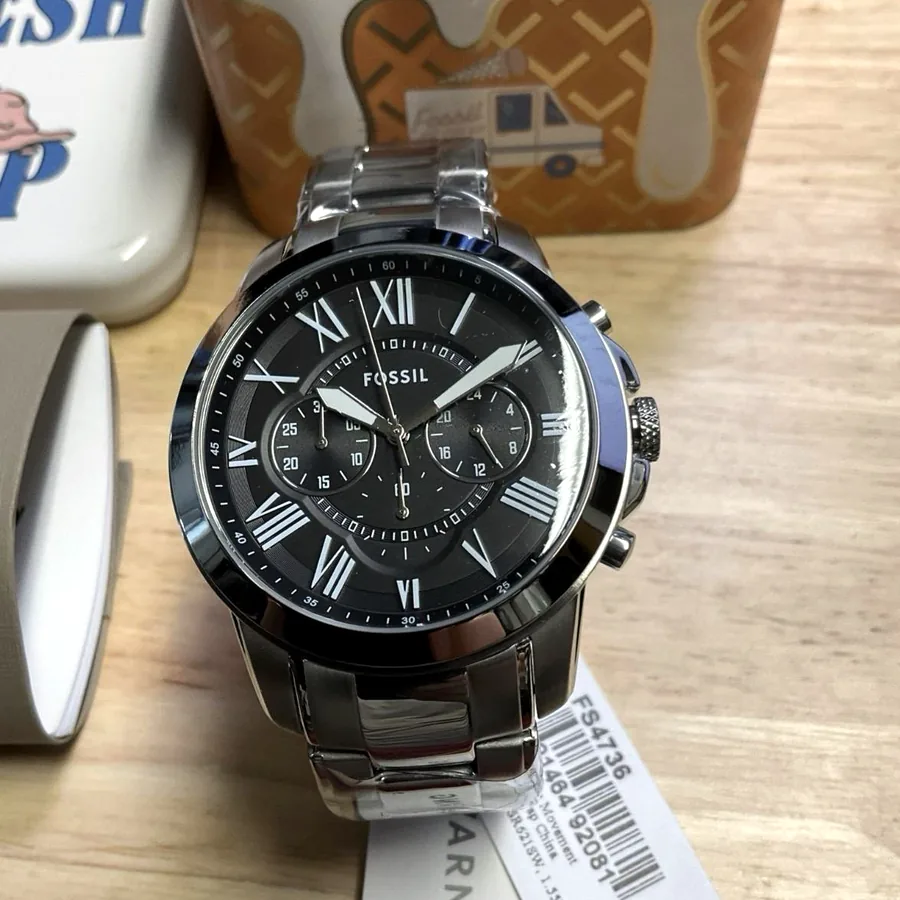 Часы Fossil Grant 44 mm Chronograph