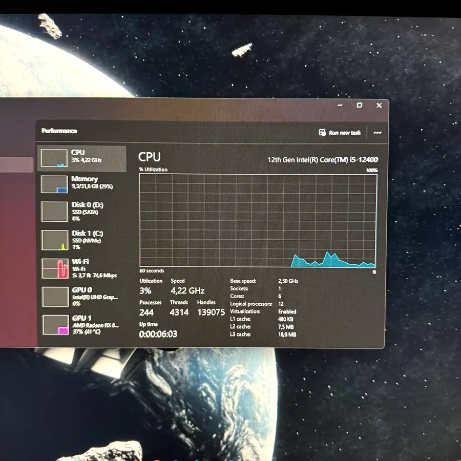 Игровой ПК Intel Core i5-12400, RX 6700 XT