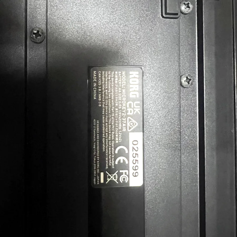KORG microKEY Air-37, MIDI-клавиатура