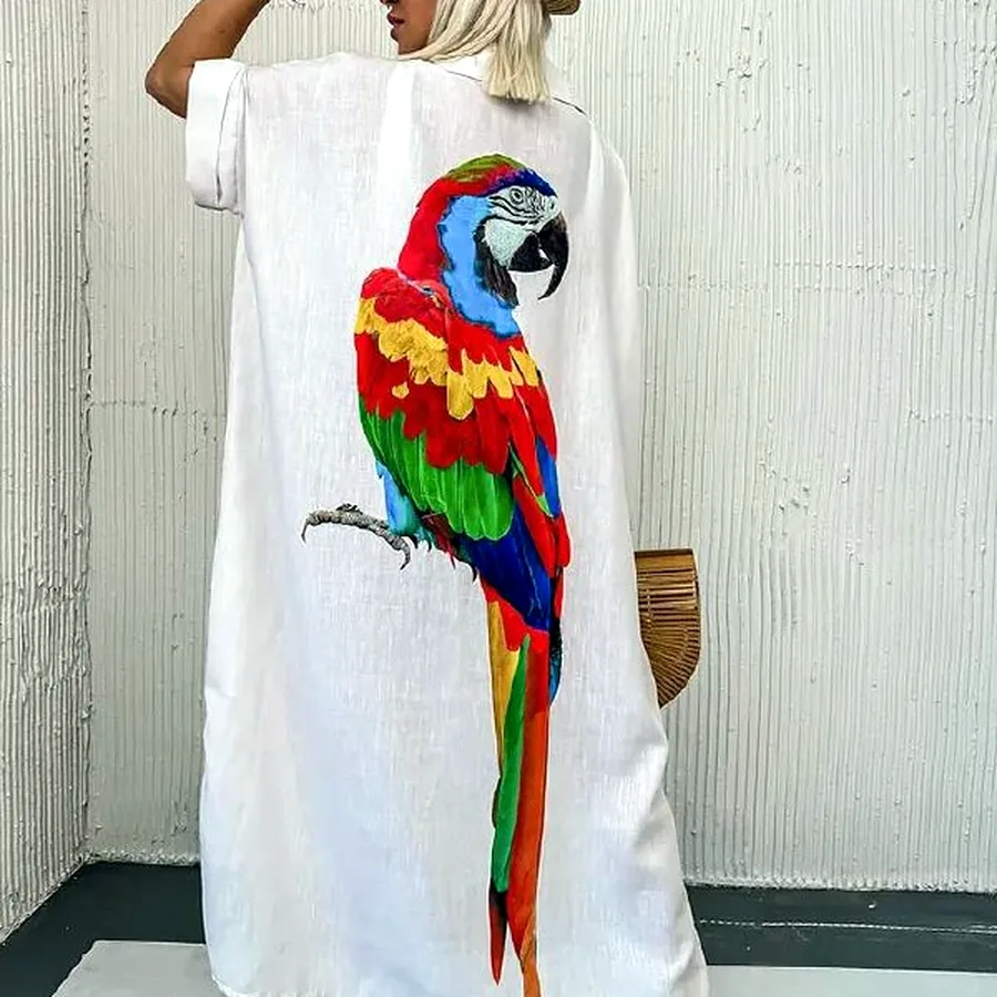 Платье яркое, один раз в носке, Oversized