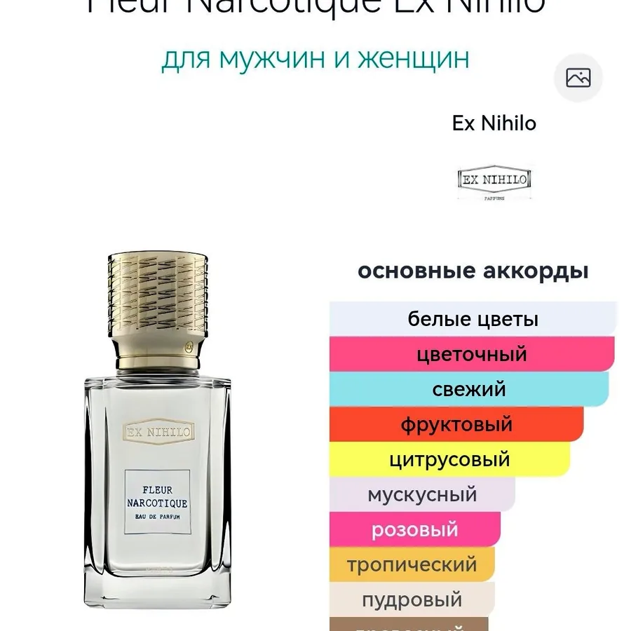 Парфюм Fleur Narcotique Ex Nihilo, 100 мл