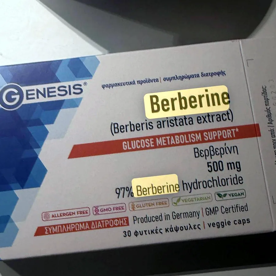 Berberine Genesis 500 mg, 29 капсул
