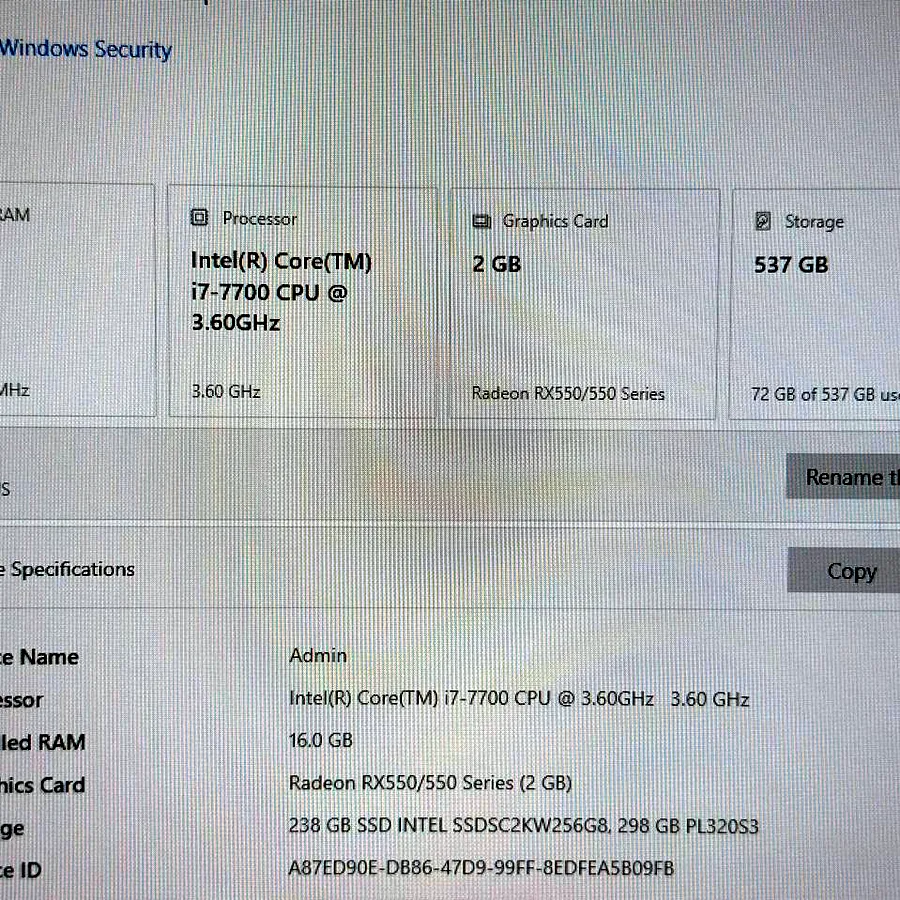 ПК с монитором 27 дюймов, Intel Core i7