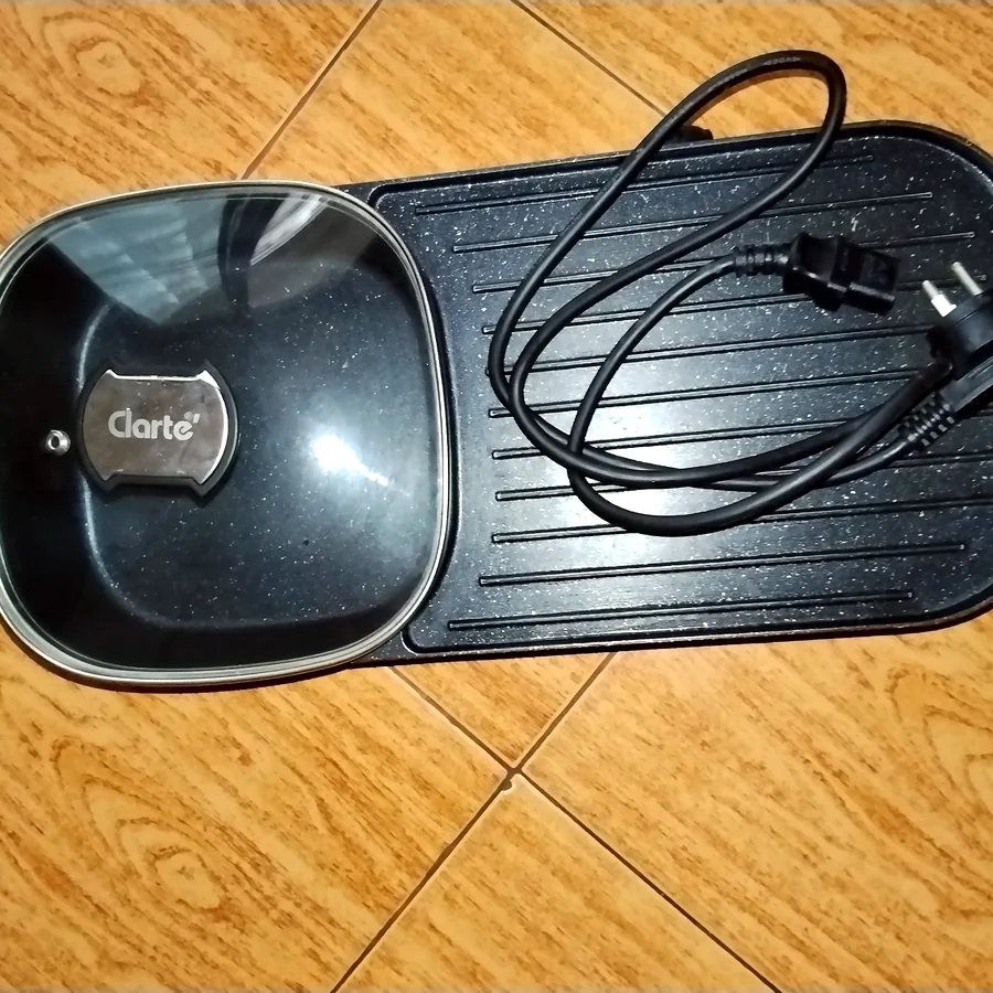 Электрический гриль Clarte FBB421B 2 в 1