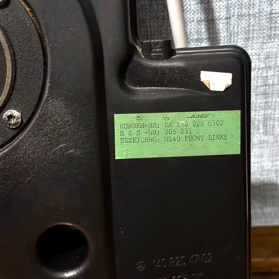 Динамики Bose для Mercedes W140, оригинальные