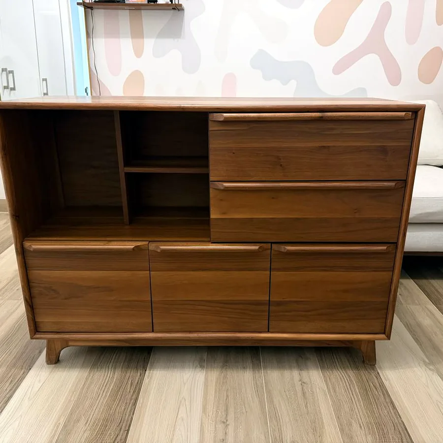 Комод из натурального дерева, 120×44×88 см