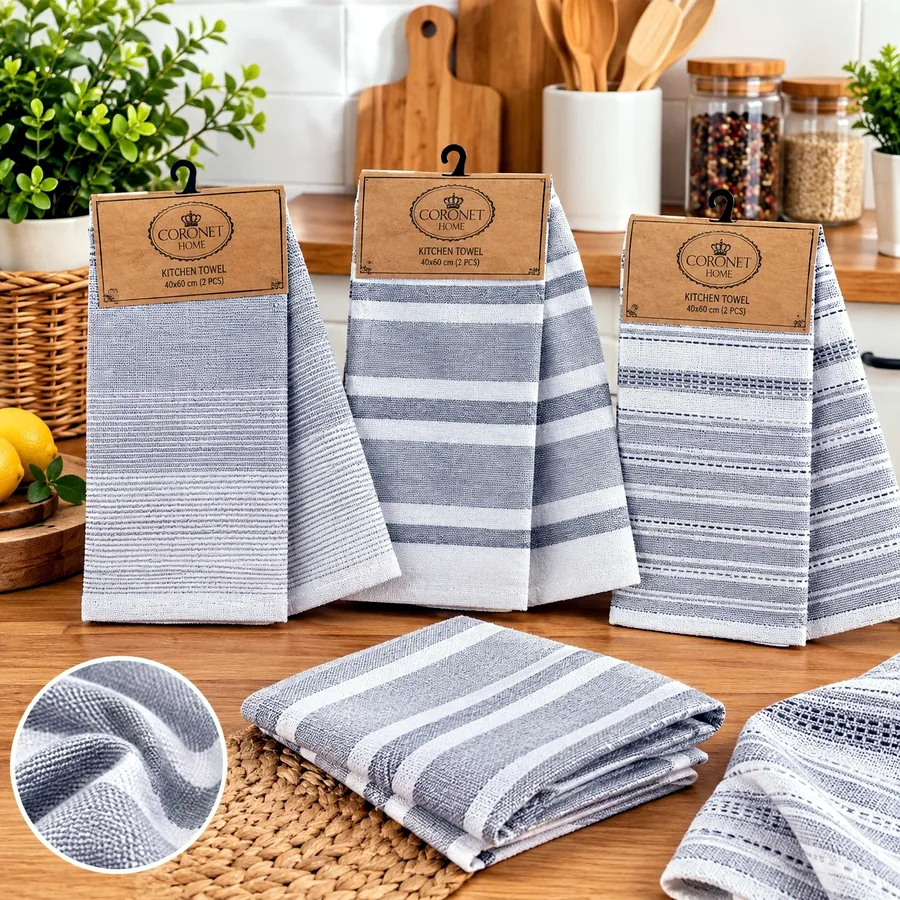Льняные кухонные салфетки, 40х60 см