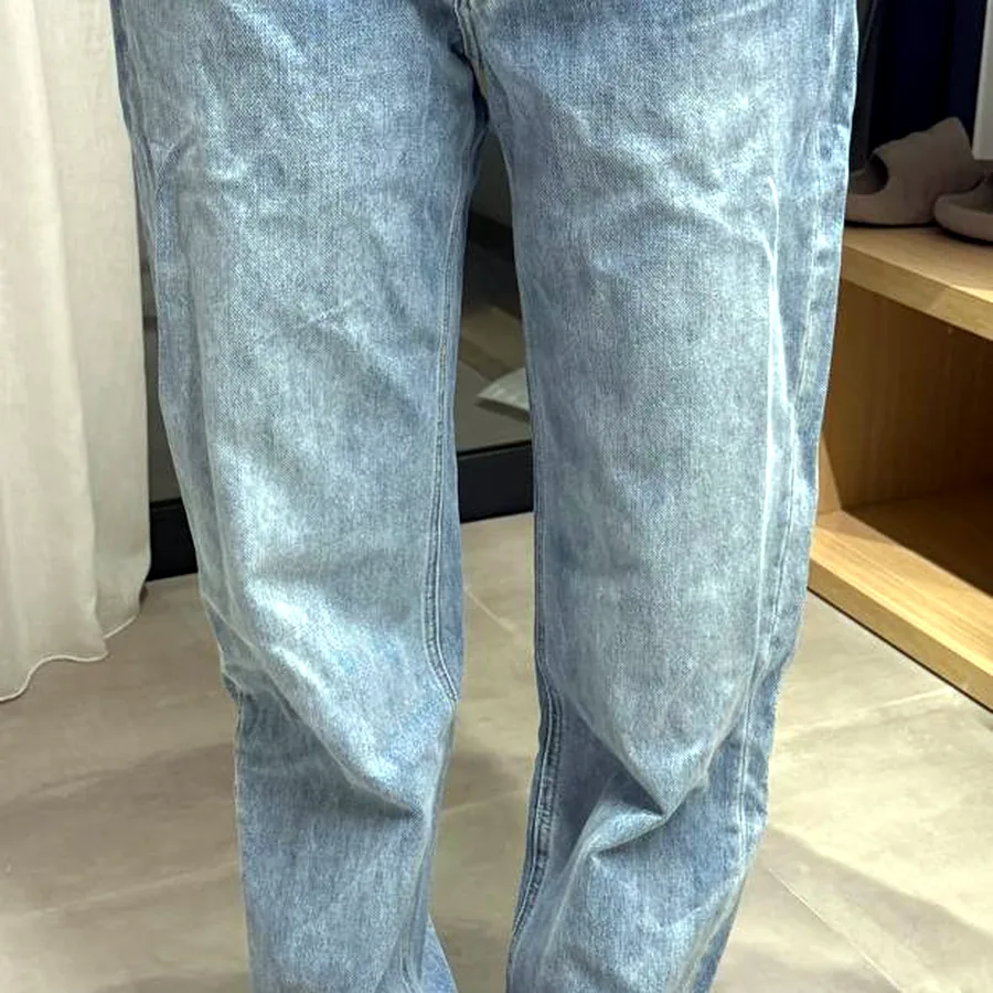 Chanel Blue Denim Straight-Leg Jeans, размер 36