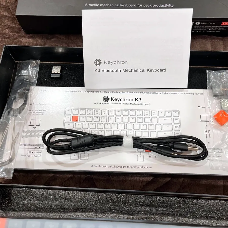 Клавиатура Keychron K3 V2, красные свитчи