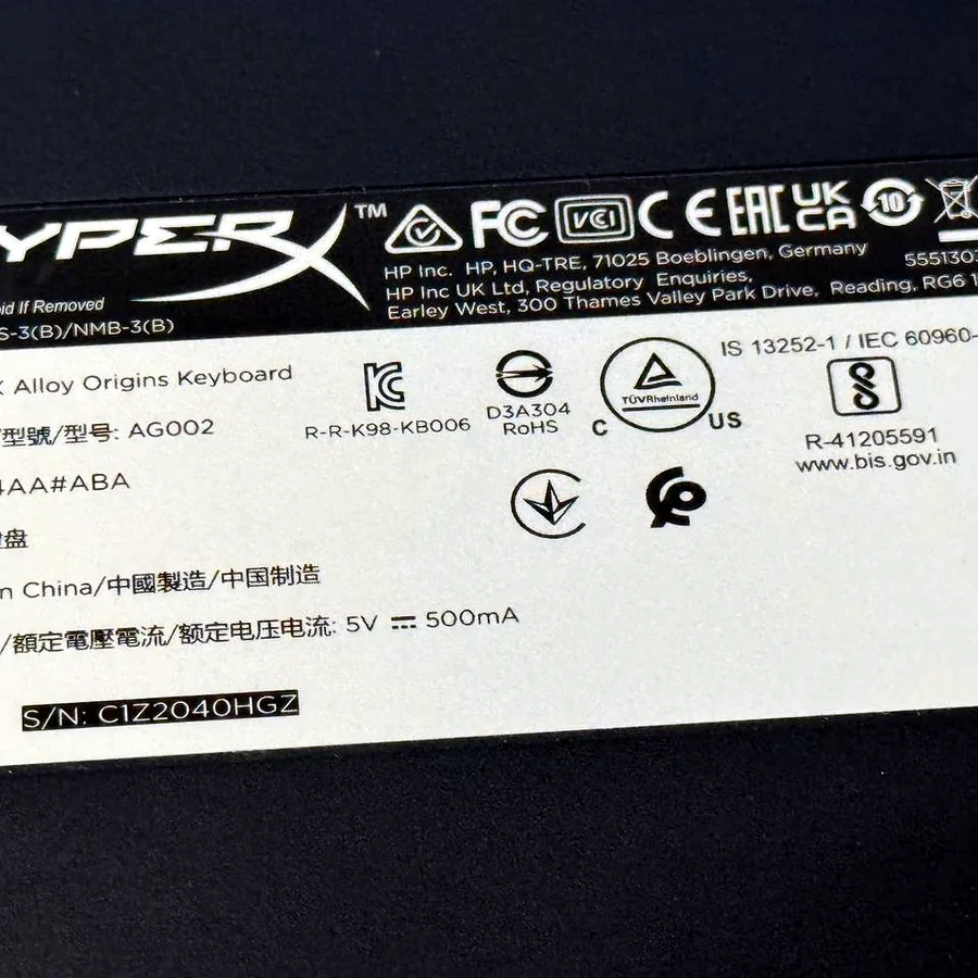Клавиатура HyperX механическая
