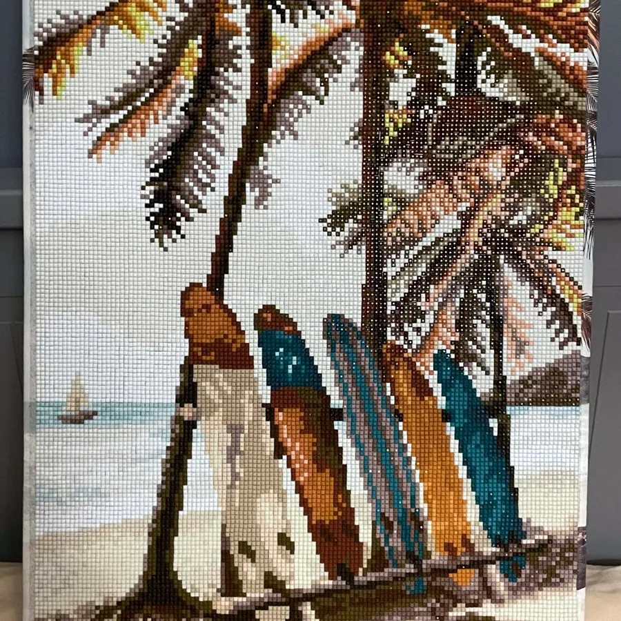 Алмазная мозаика Пляж, 30x40 см