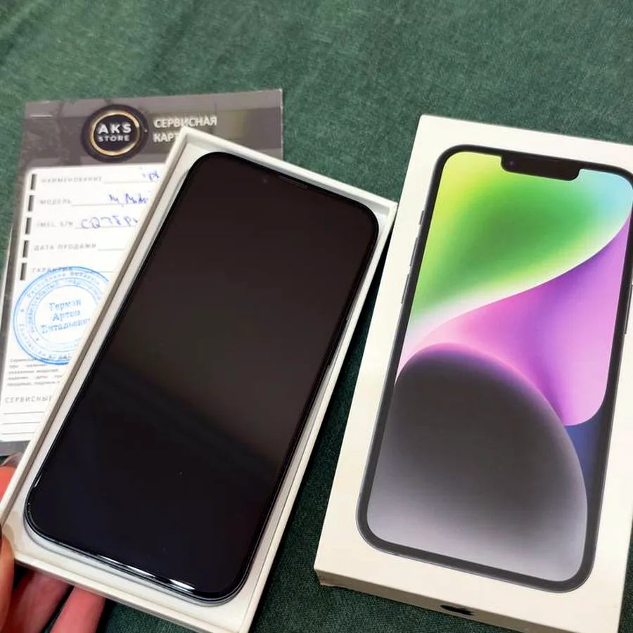 iPhone 14 128GB, отличное состояние, полный комплект