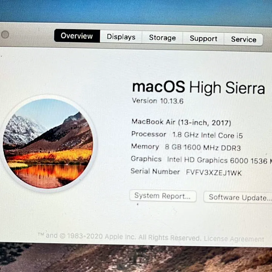 MacBook Air 13 дюймов 2017