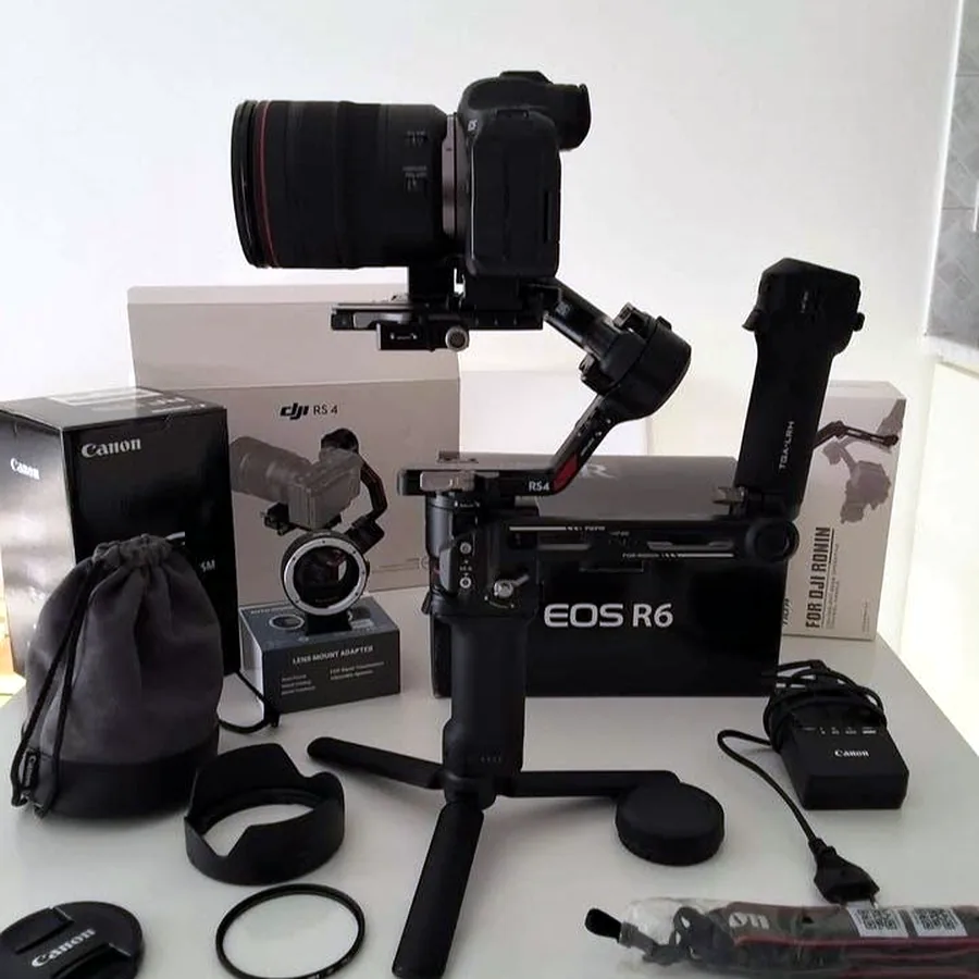 Комплект для фото и видео: Canon EOS R6, объектив, стабилизатор