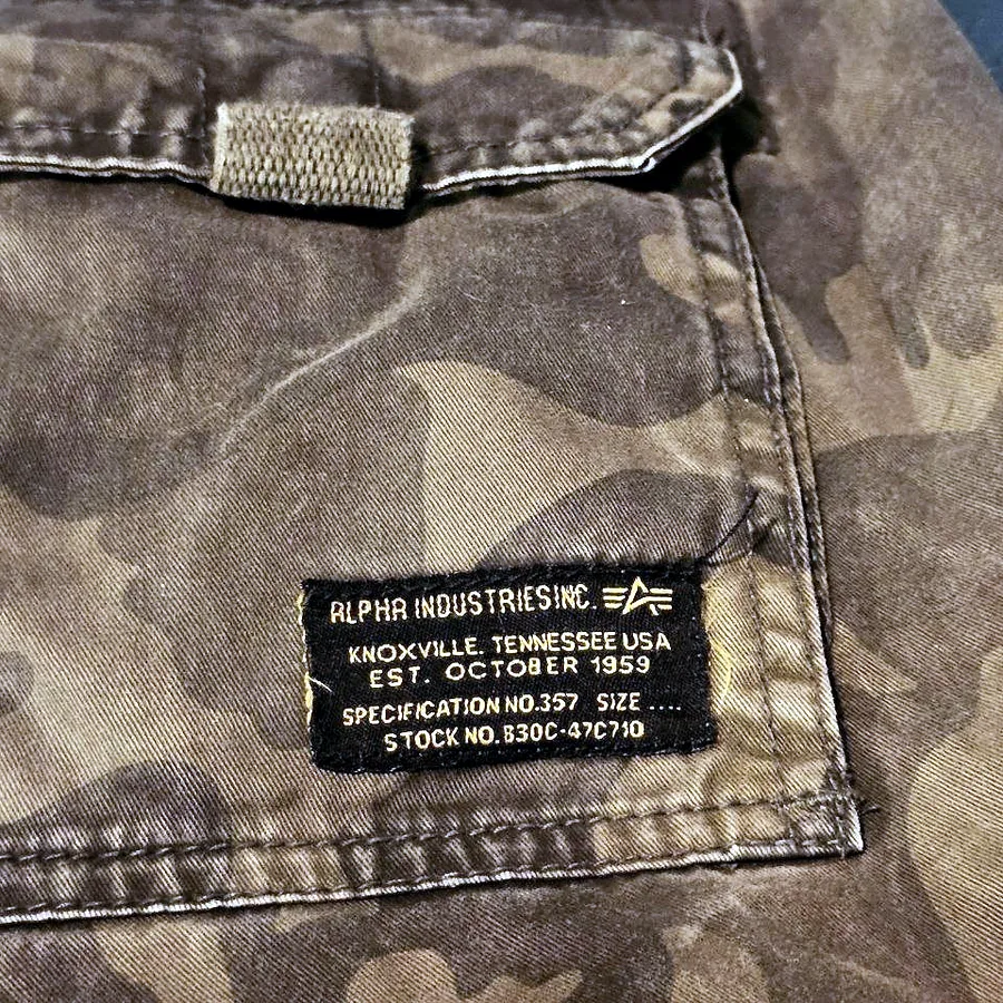 Alpha Industries камуфляжные брюки vintage, размер 31