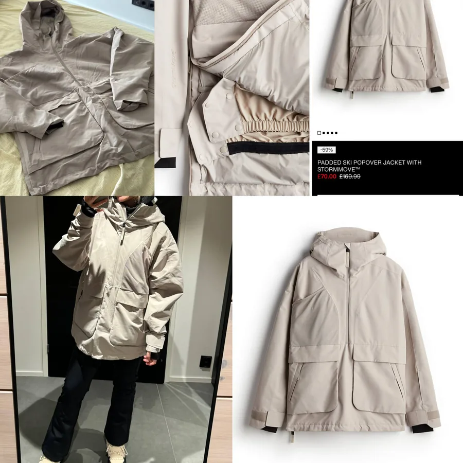 Лыжная куртка H&M Move Padded Ski, размер M