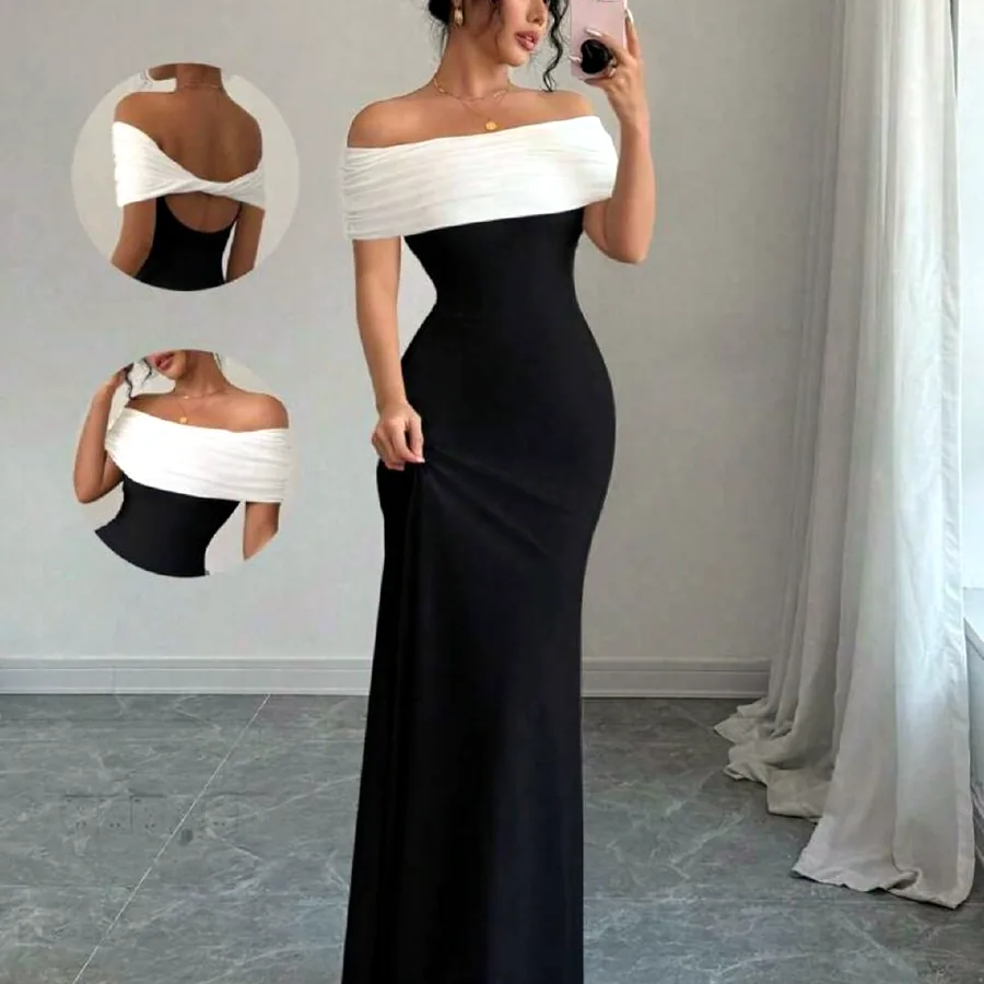 Black & White maxi dress, размеры XXS-XL