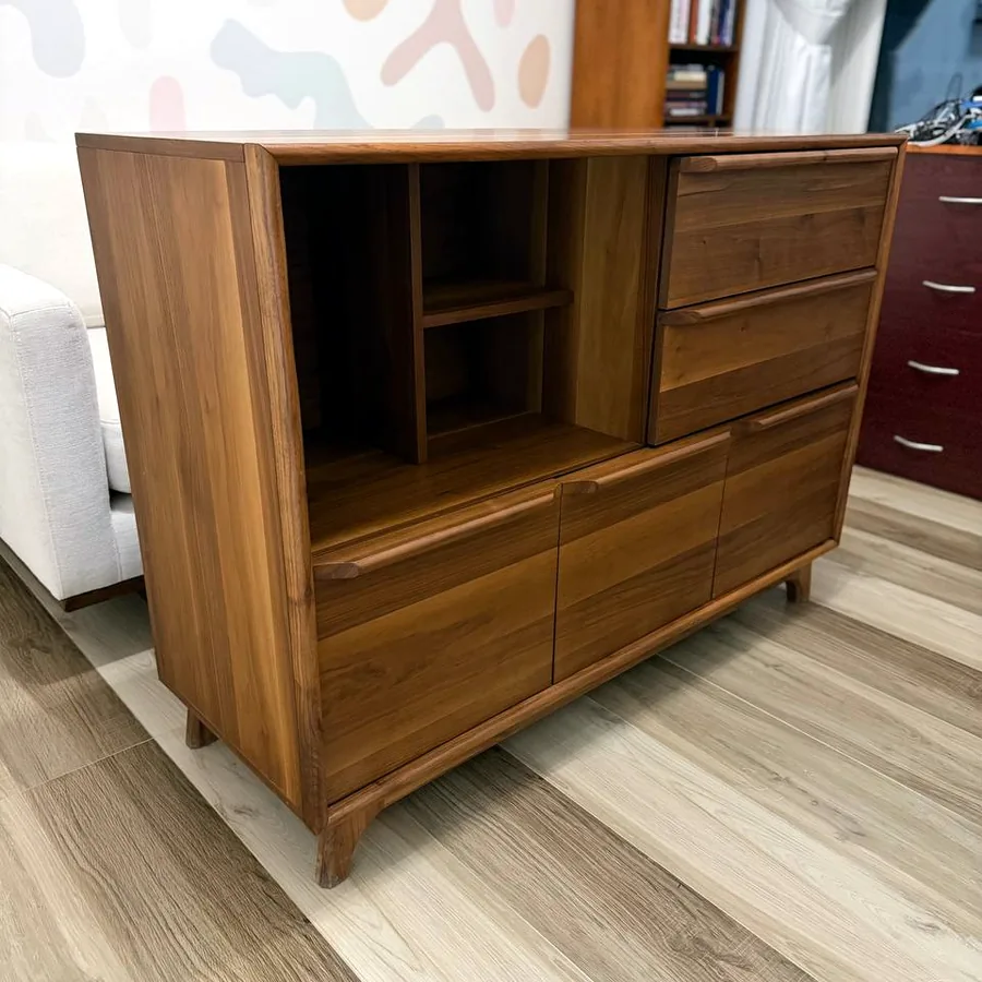 Комод из натурального дерева, 120×44×88 см