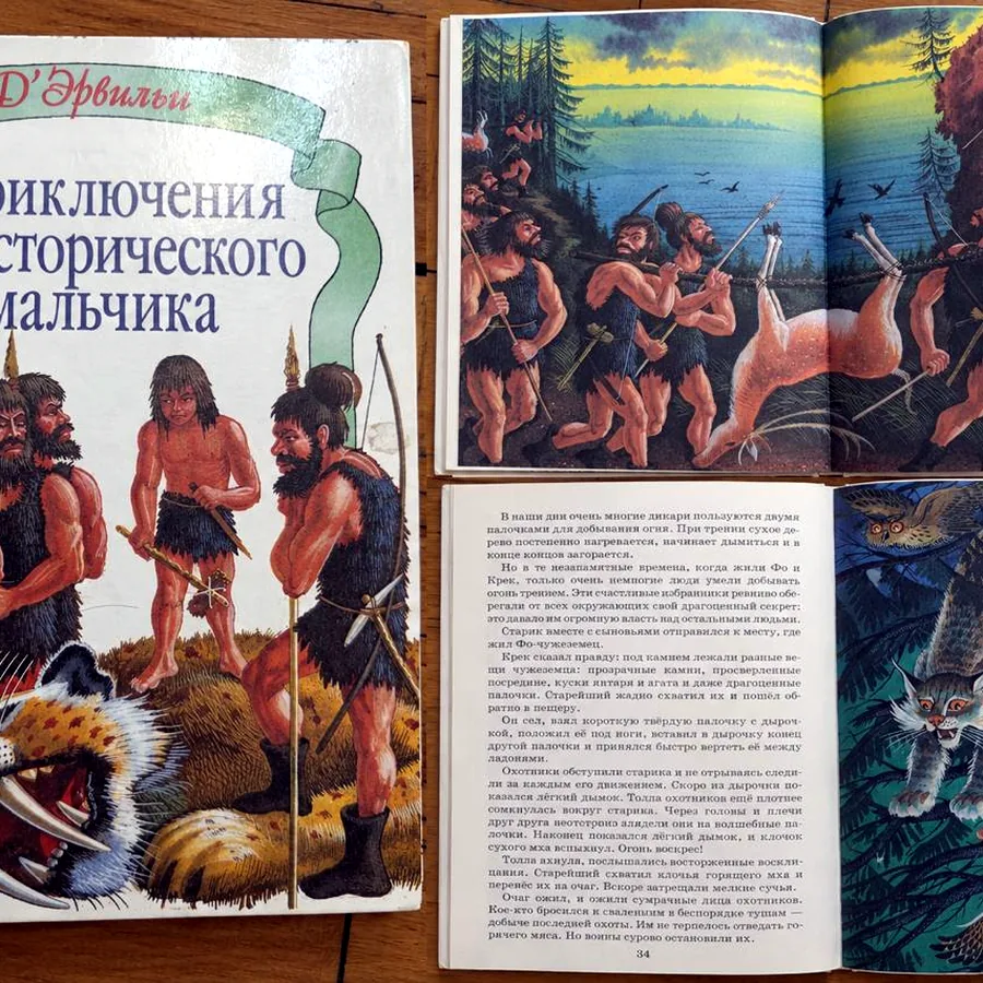 Д'Эрвильи. Приключения доисторического мальчика